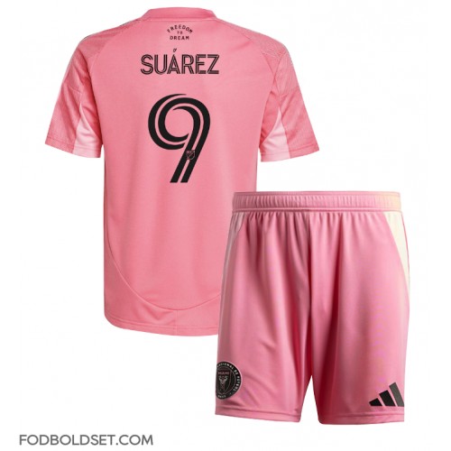 Inter Miami Luis Suarez #9 Hjemme Trøje Børn 2025-26 Kortærmet (+ Korte bukser)